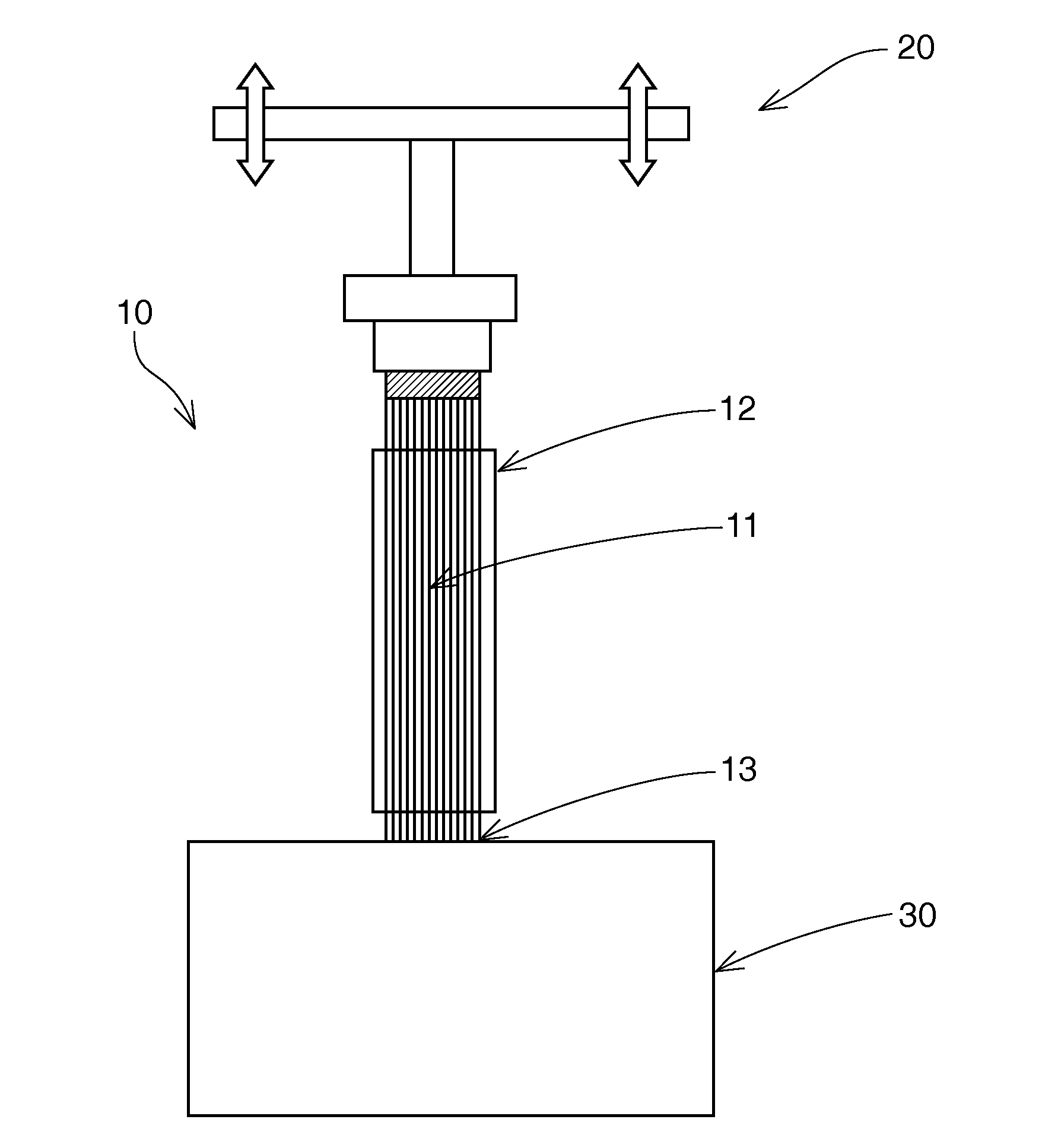 Method for assessment of force properties generated by the fiber tip