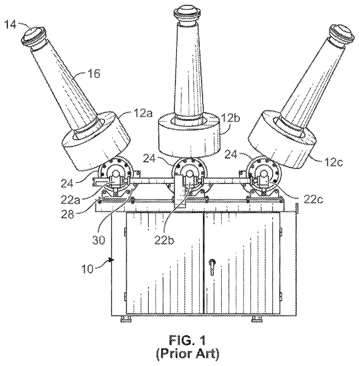 Circuit breaker having internal transient recovery voltage capacitor assembly