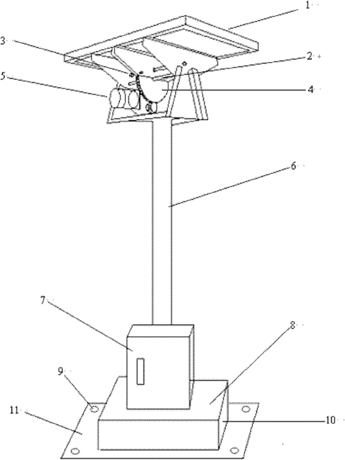 Biaxial automatic tracking device and method for maximum power point of solar panel