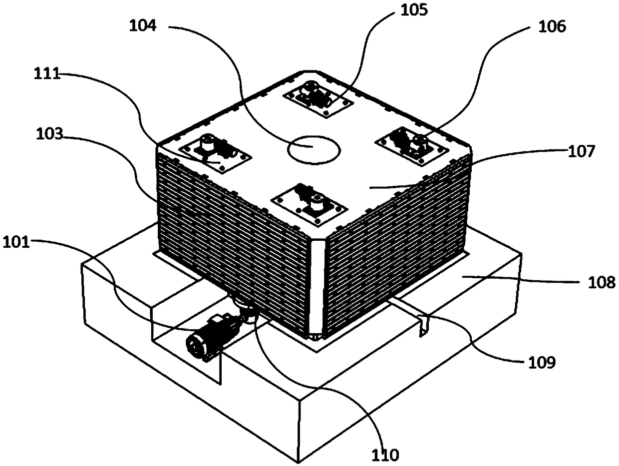 Rotary barrier for automobile crash test