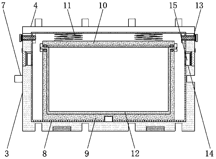 Powder transportation and storage device having good storage effect for processing cemented carbide prepared by powder metallurgy