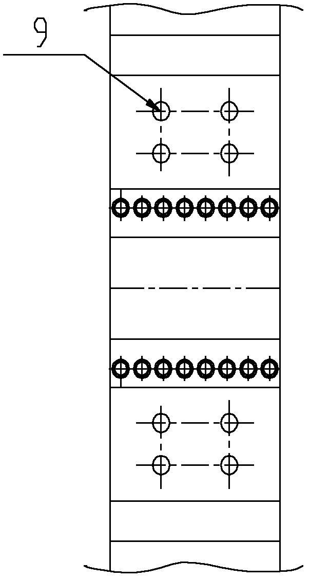 Hough-type transition connection device for large-current high-temperature superconducting cable terminal