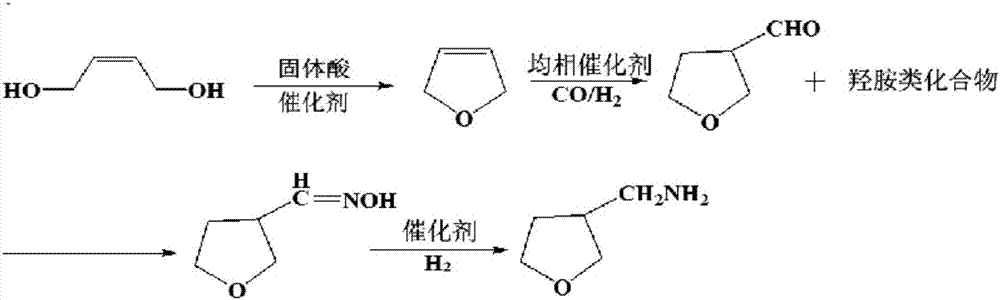 Synthetic method of 3-aminomethyl tetrahydrofuran
