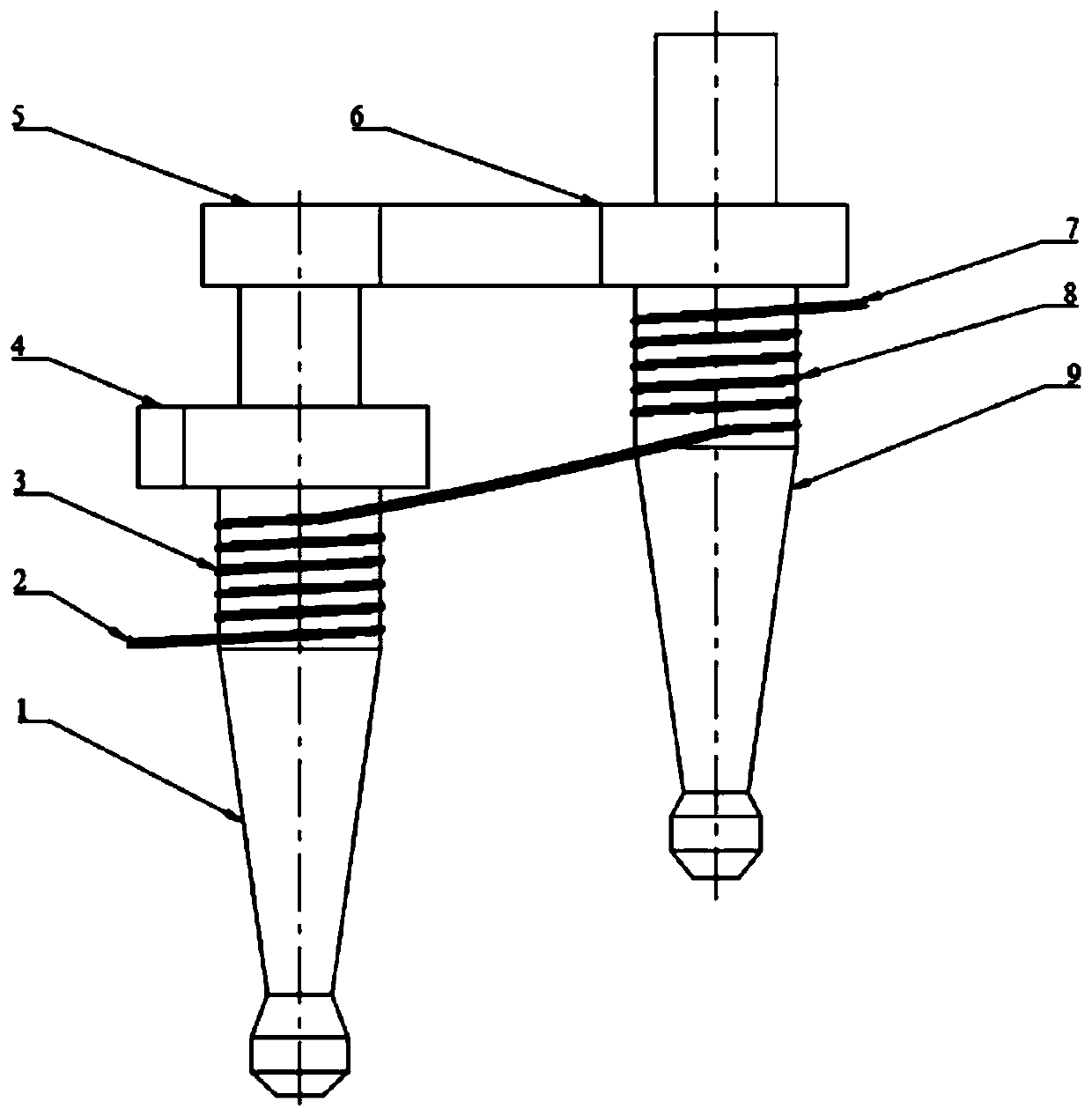 Two-stage heat exchange type cyclone separator