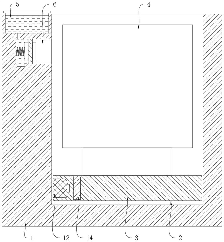 An anti-fatigue power connection structure for lifting charging pile