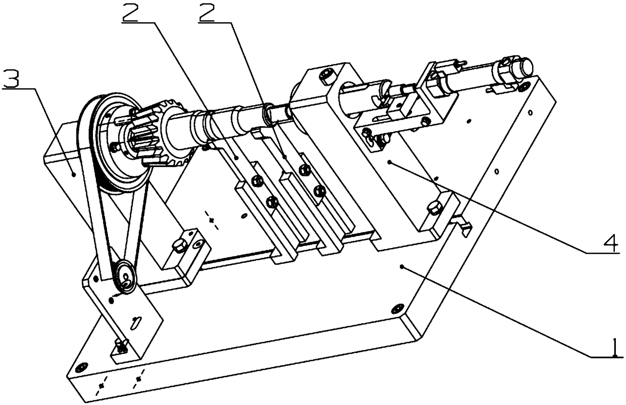 Detecting clamp for circle run-out of specific shaft-type component