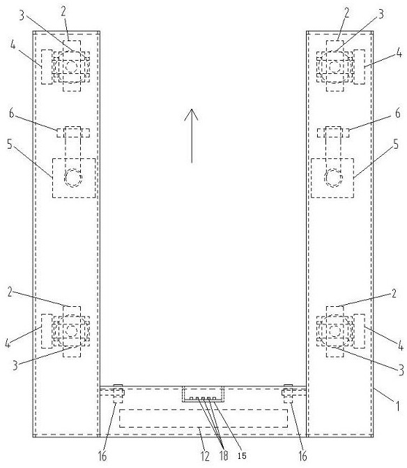 Universal wheel bearing type vehicle carrying plate embracing exchange type AGV