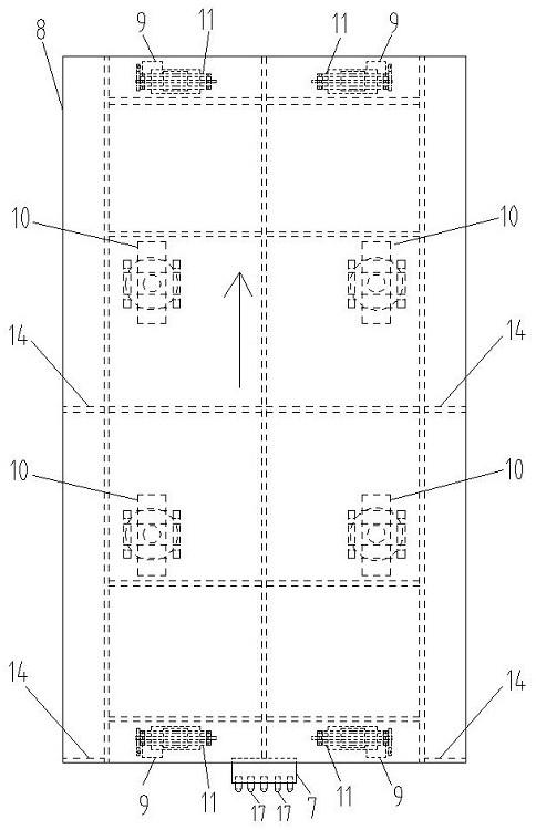 Universal wheel bearing type vehicle carrying plate embracing exchange type AGV