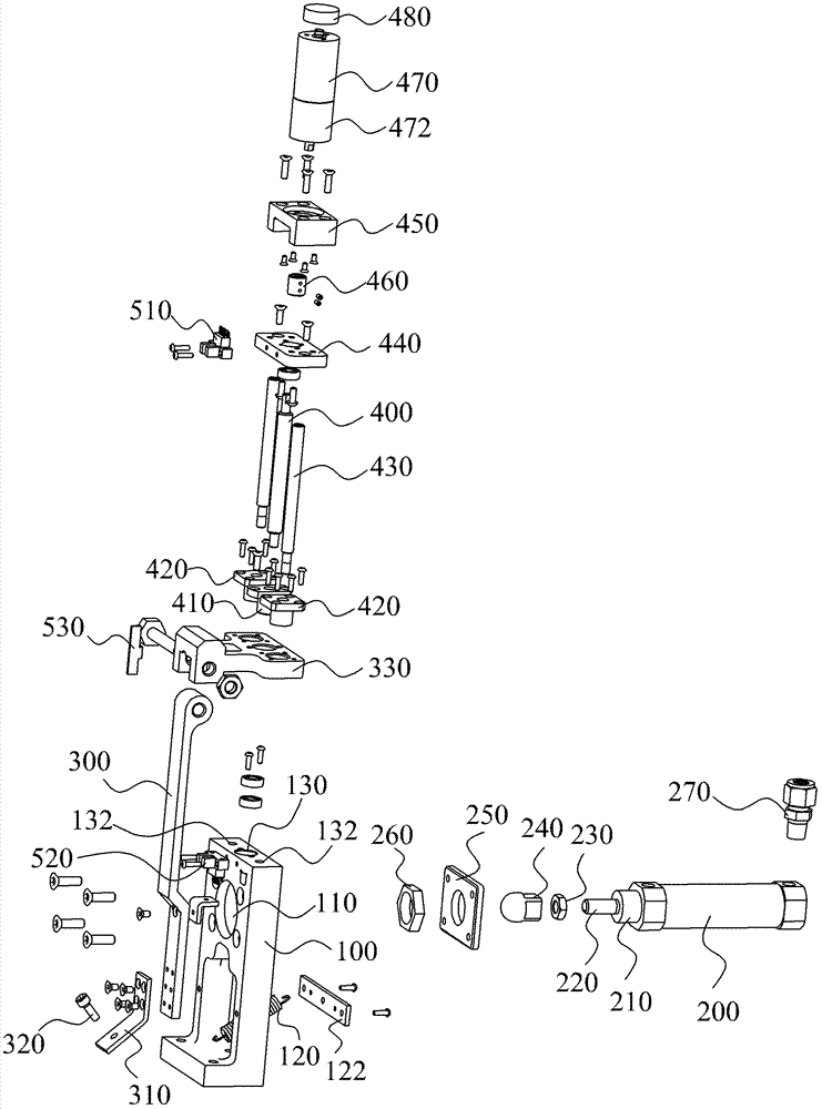 Pneumatic device for robot and ball hitting mechanism