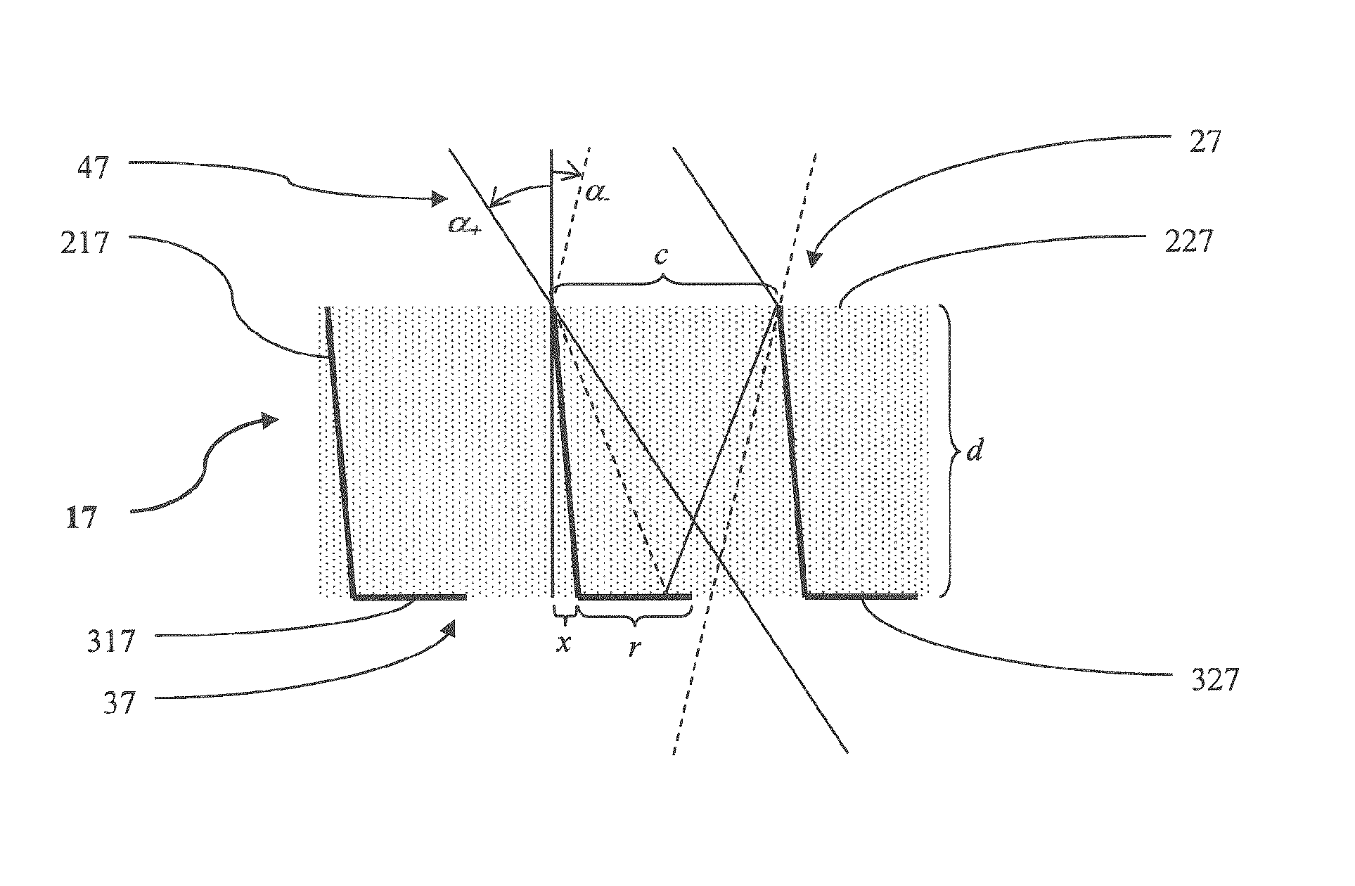 Angle-selective irradiation insulation on a building envelope