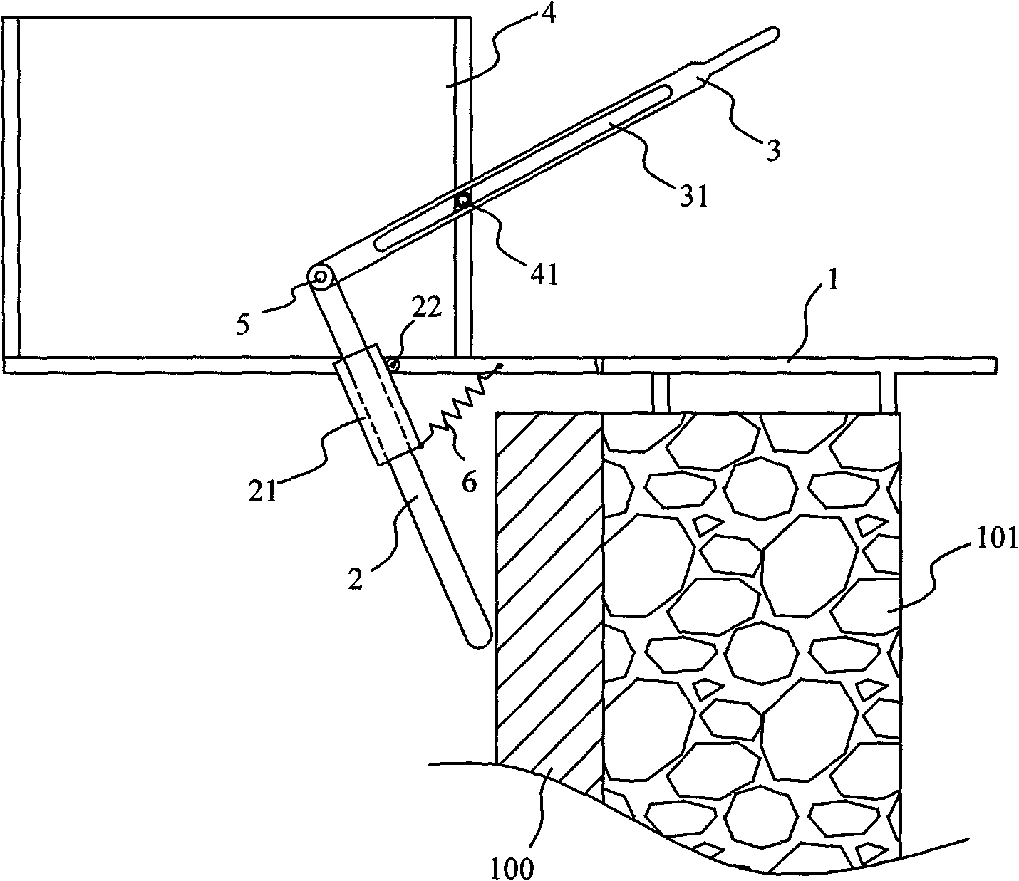 Blast-furnace iron tap channel side wall thickness detection device and method thereof