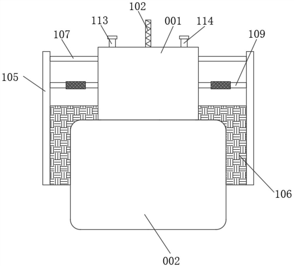 Pre-buried slow-release soil water-retaining agent feeding device