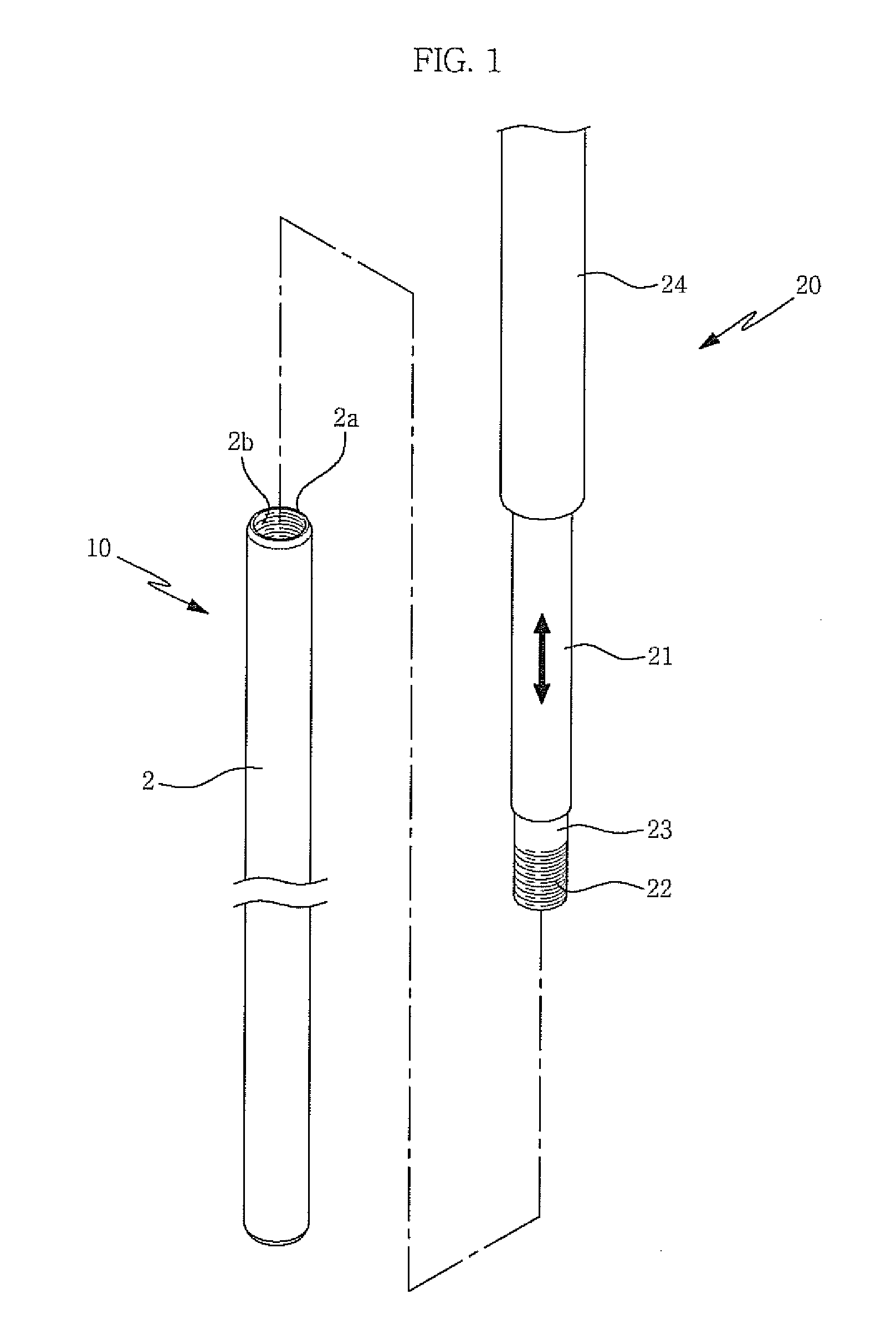 Plastic stent and stent operation apparatus for the same