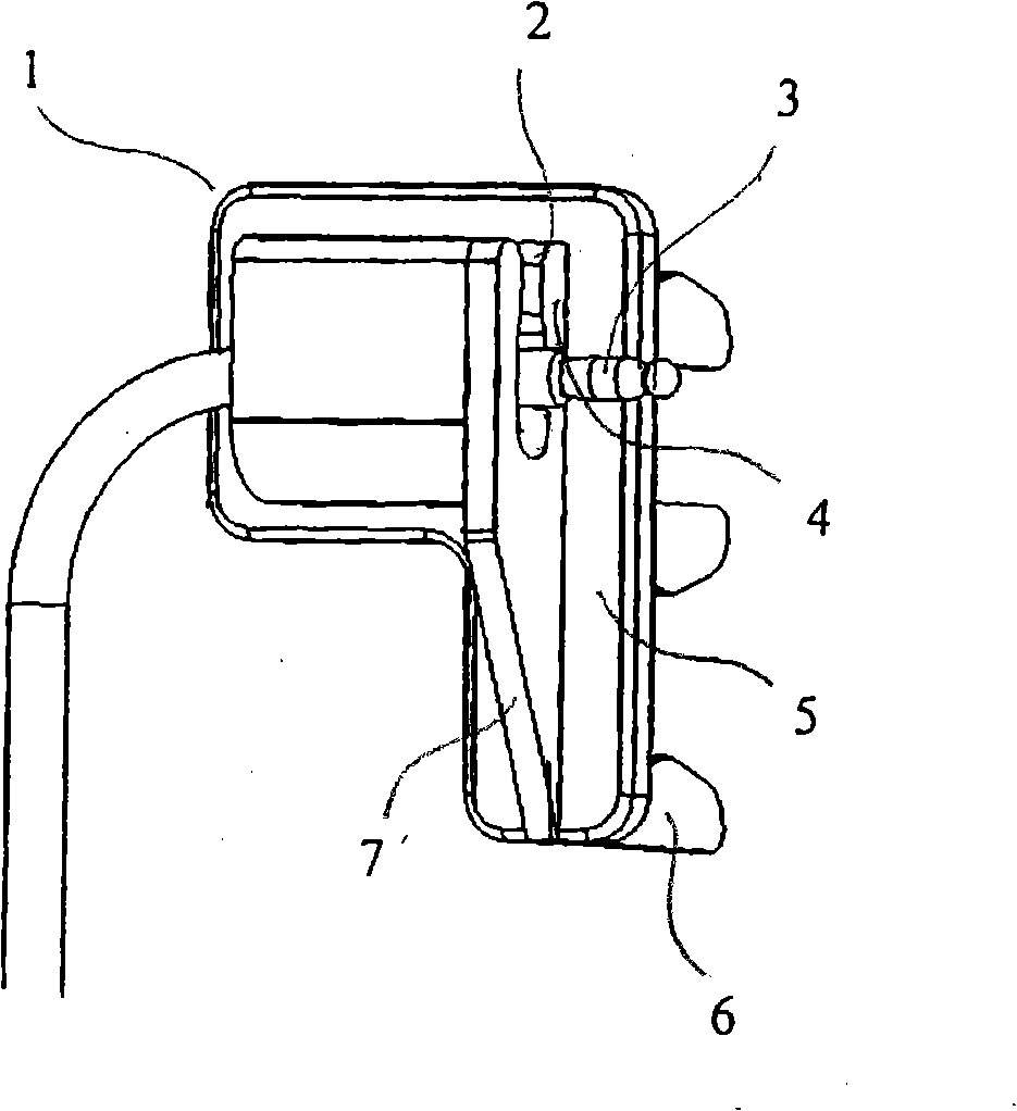 Temperature sensor fixing structure for outdoor set of air-conditioner