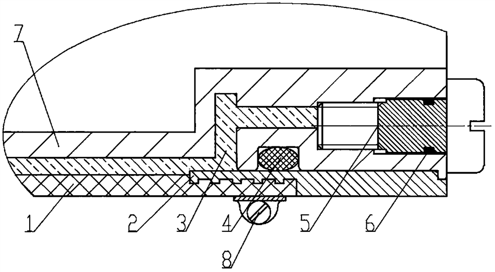 Sealing structure of a detachable sound-permeable cover