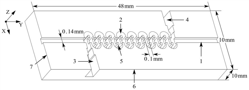 Micro-milling burr inhibition method applied to folded waveguide slow wave structure