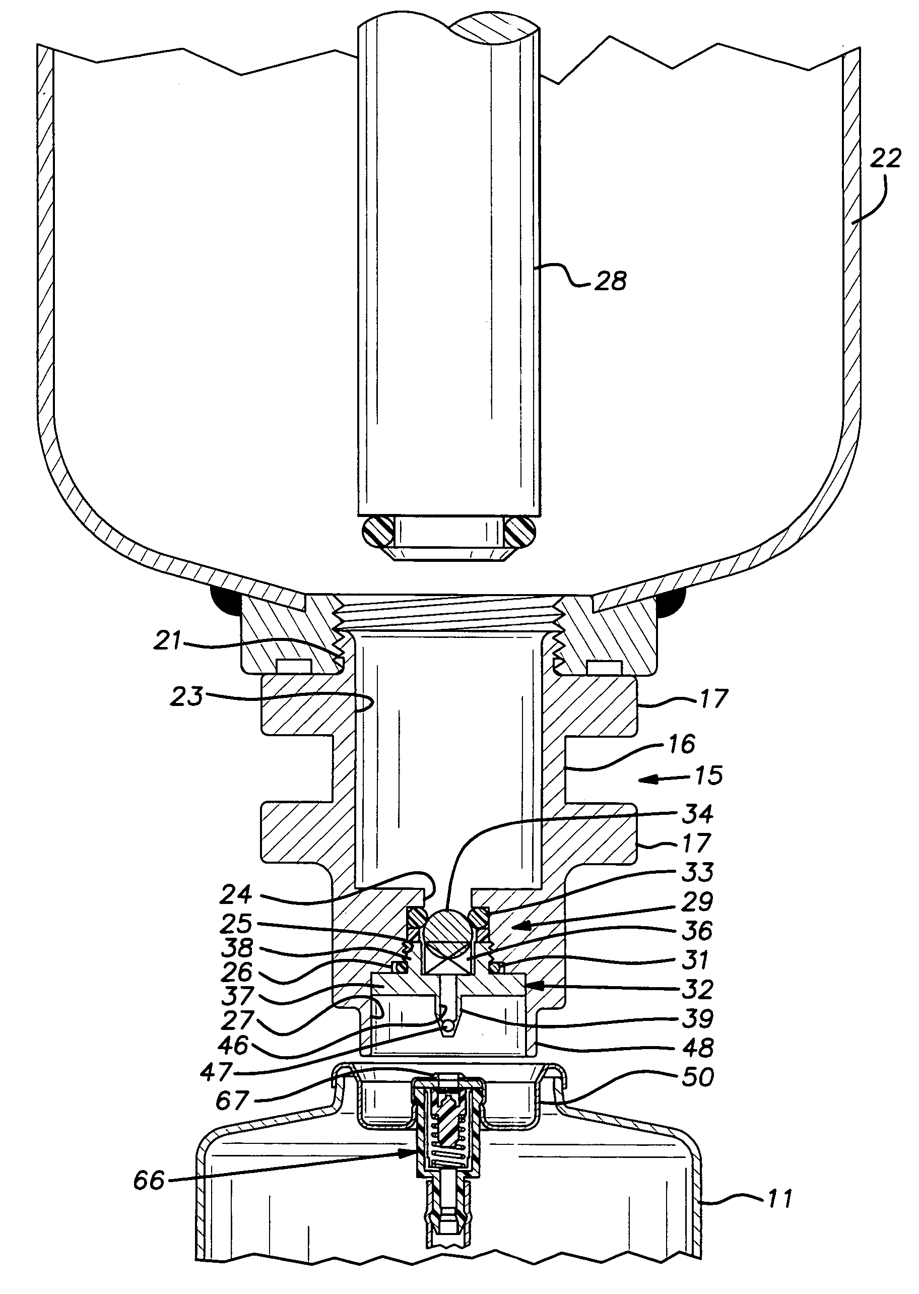 Apparatus for filling charged aerosol cans