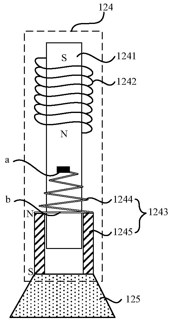 An adsorption rod, a vacuum lamination device and a control method for the vacuum lamination device