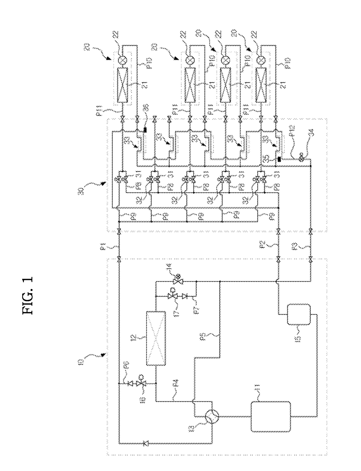 Multi type air conditioner and cooling and heating control method thereof