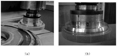 High-speed large-cutting-depth grinding method for mounting end face of high-pressure turbine disc