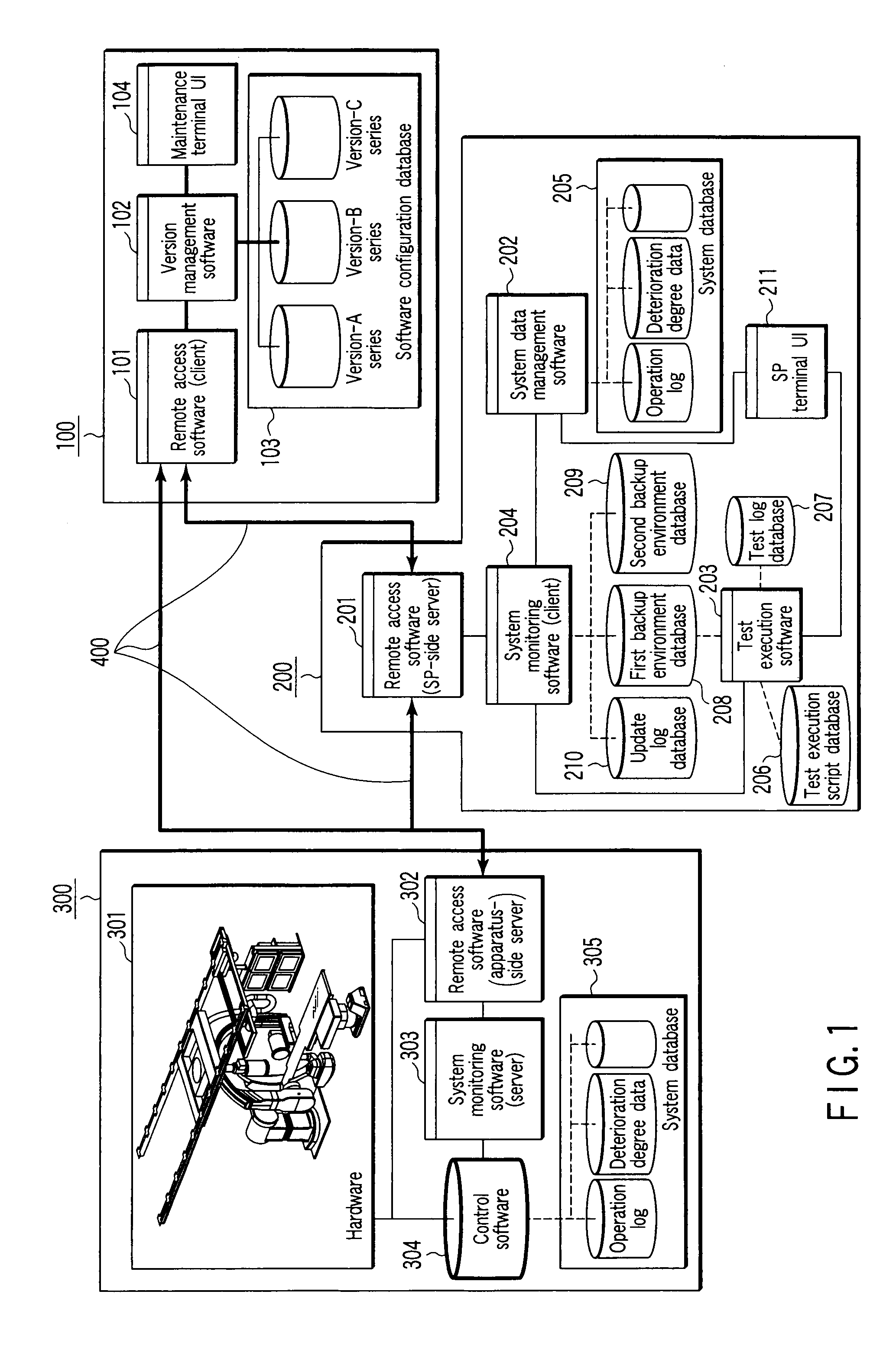 Software updating apparatus and software updating system