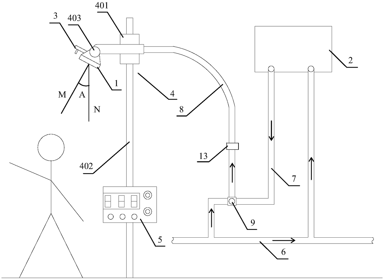Shower device with voice intelligent control function