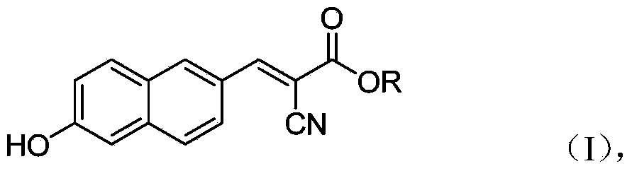 6'-hydroxyl naphthyl-2-cyanoacrylate and application thereof