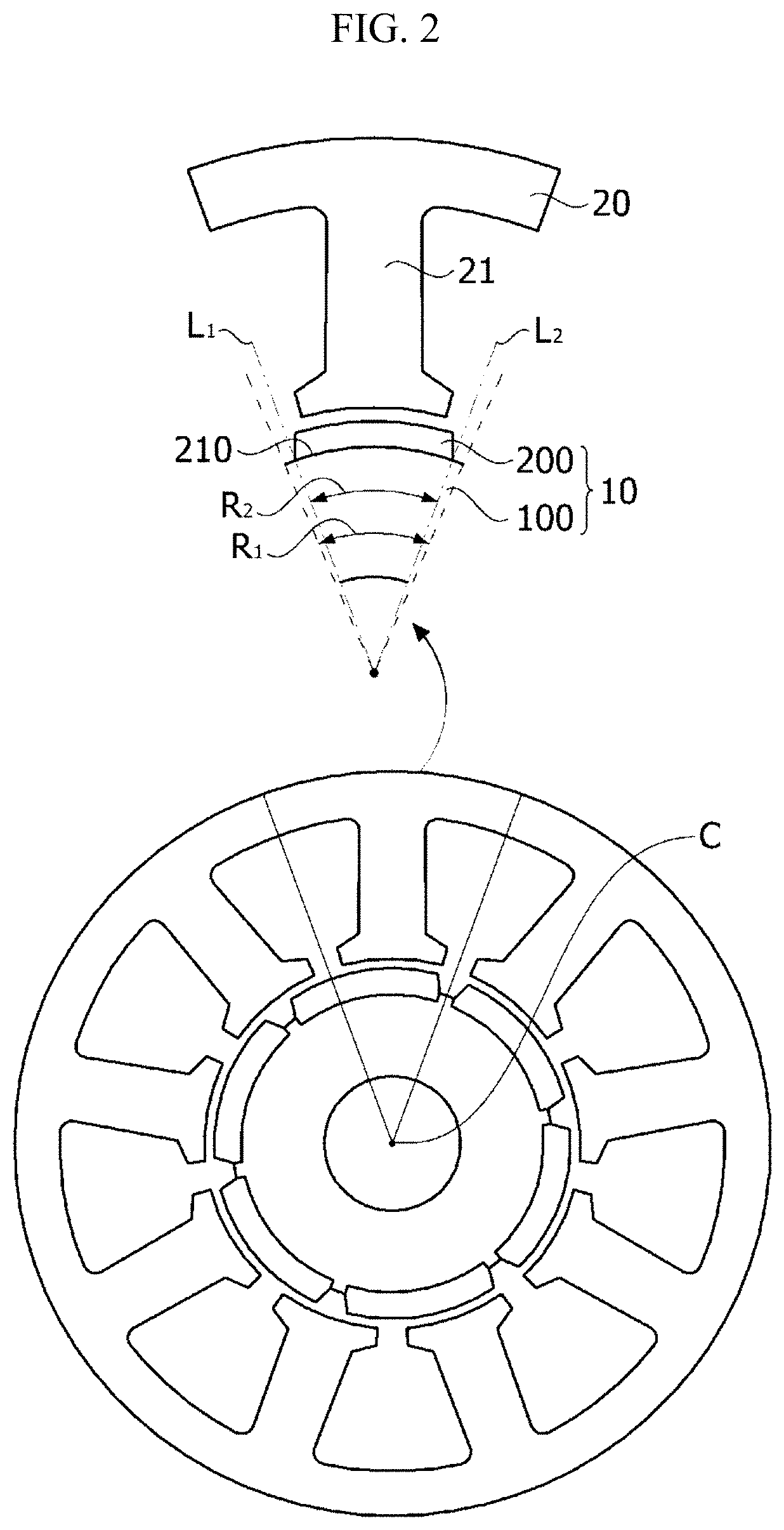 Rotor and motor comprising same