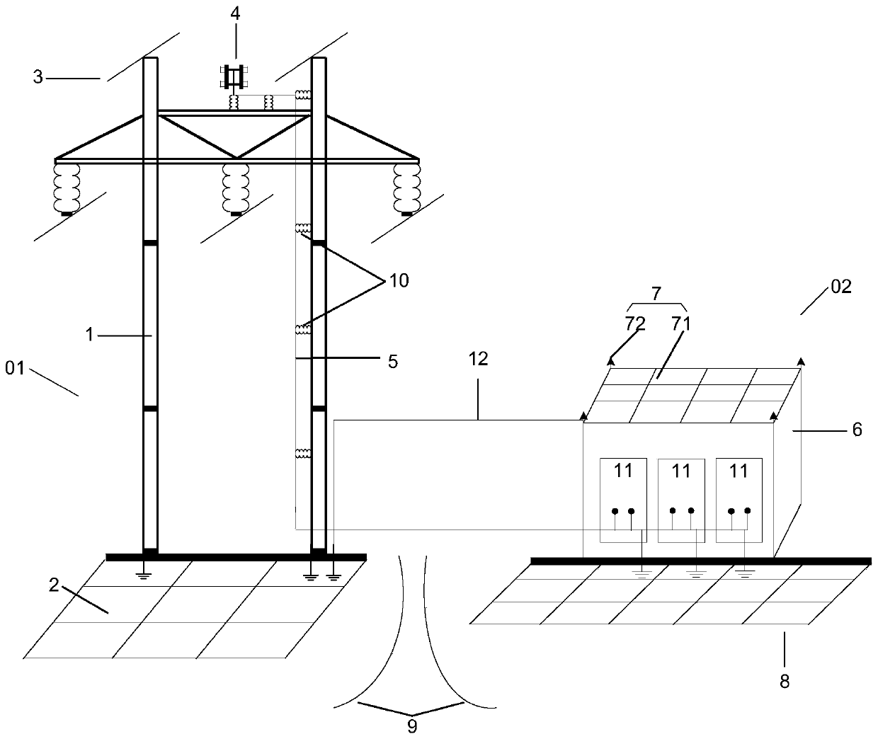 A power tower sharing system