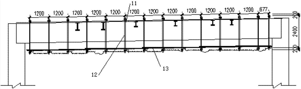 Construction structure and method of ultrahigh spatial stiff beam cladding reinforced concrete