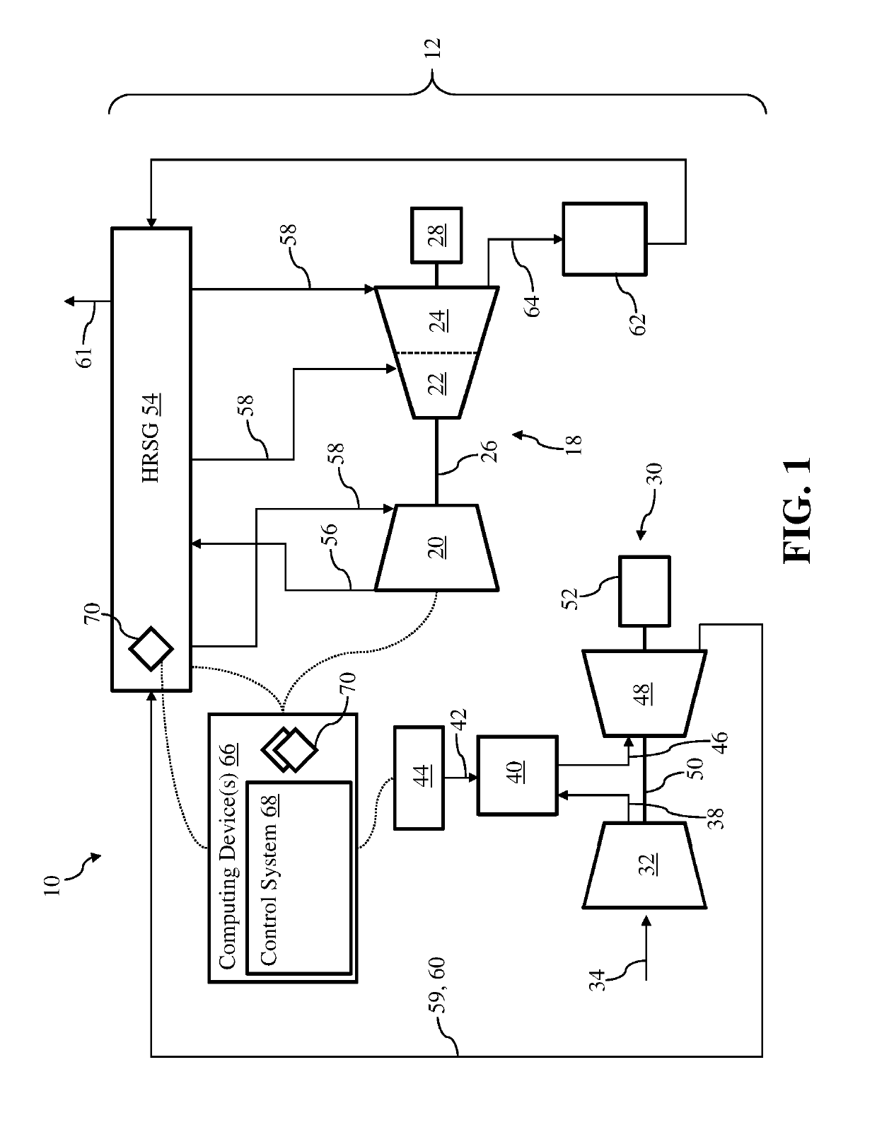 Bypass conduits for reducing thermal fatigue and stress in heat recovery steam generators of combined cycle power plant systems