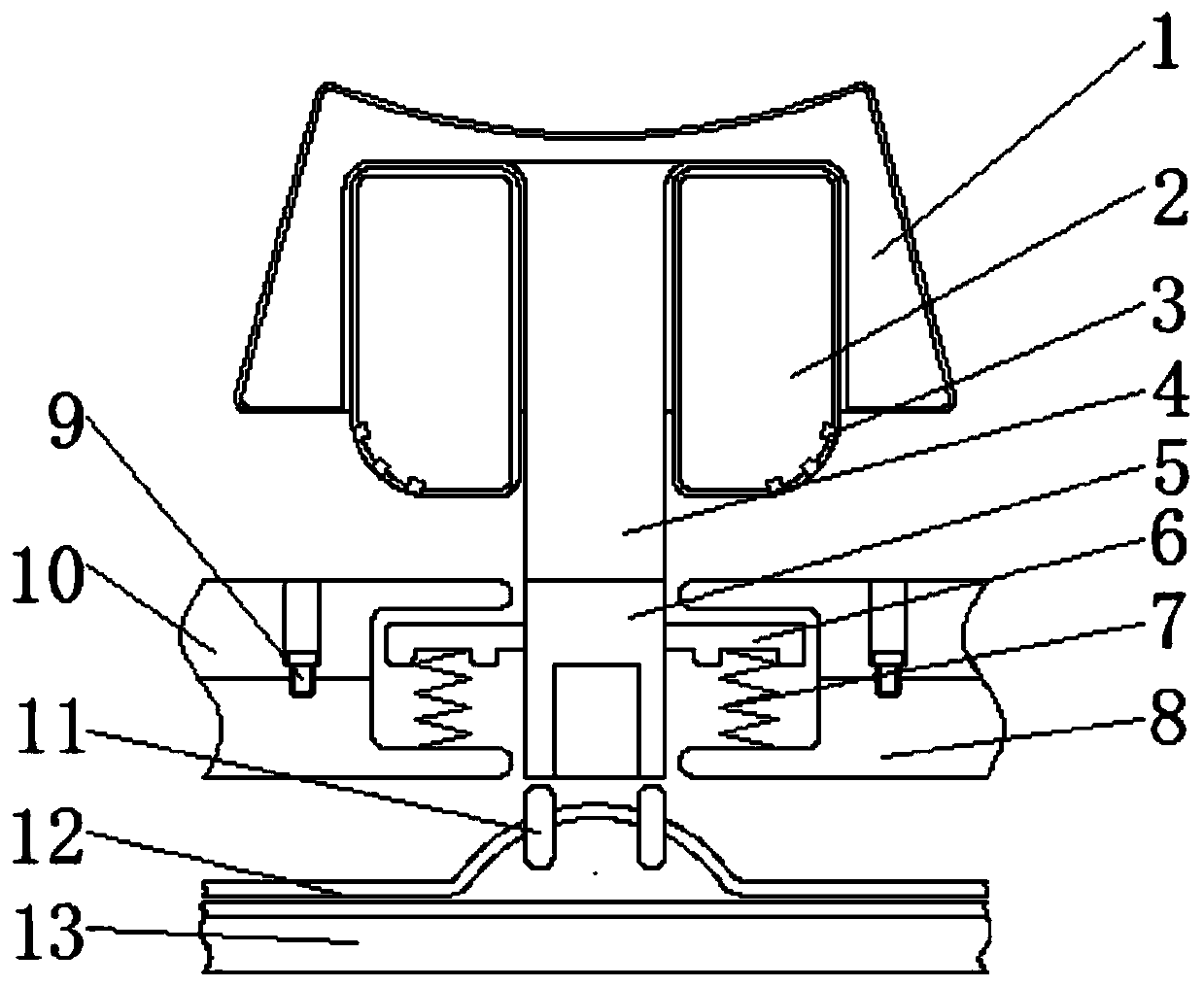 Dustproof computer keyboard key