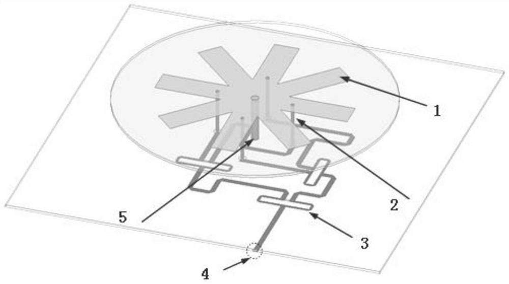 Circularly polarized pifa antenna with high stable phase center, GPS positioning system