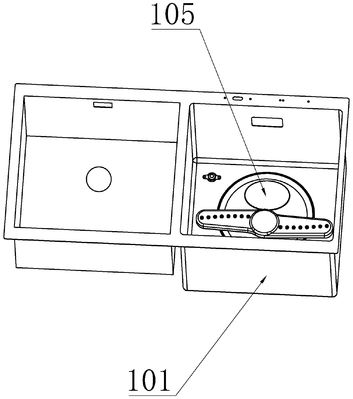 Control method of garbage breaker for sink dishwasher