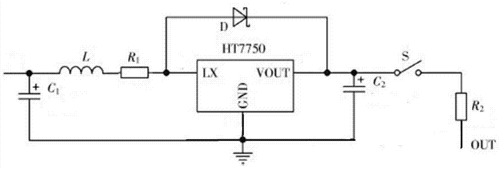 Battery charging control device based on boost circuit