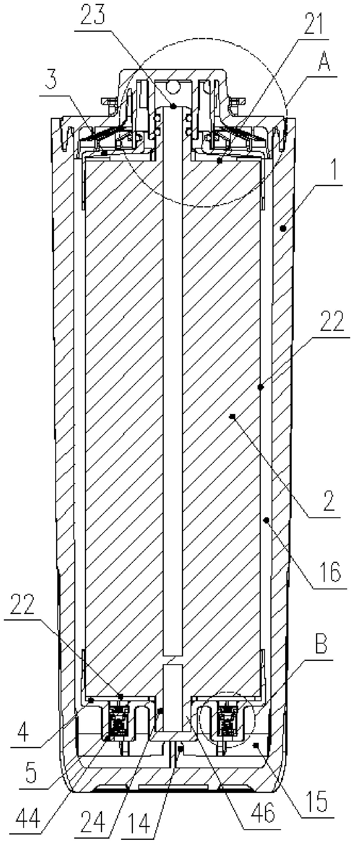 Filter assembly, and filter core structure provided with filter assembly
