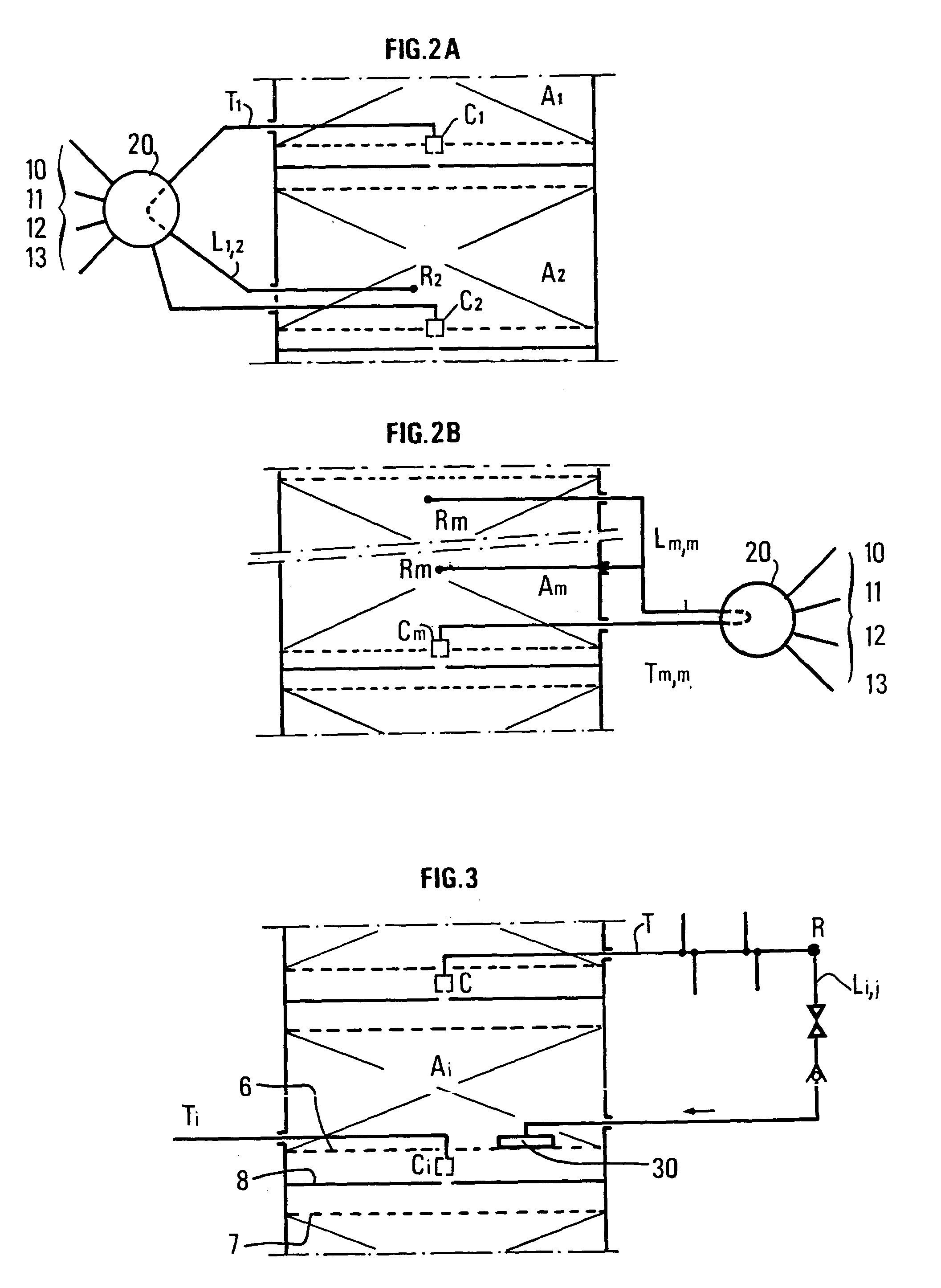 System for injecting a by-pass fluid in a separation method in a simulated moving bed