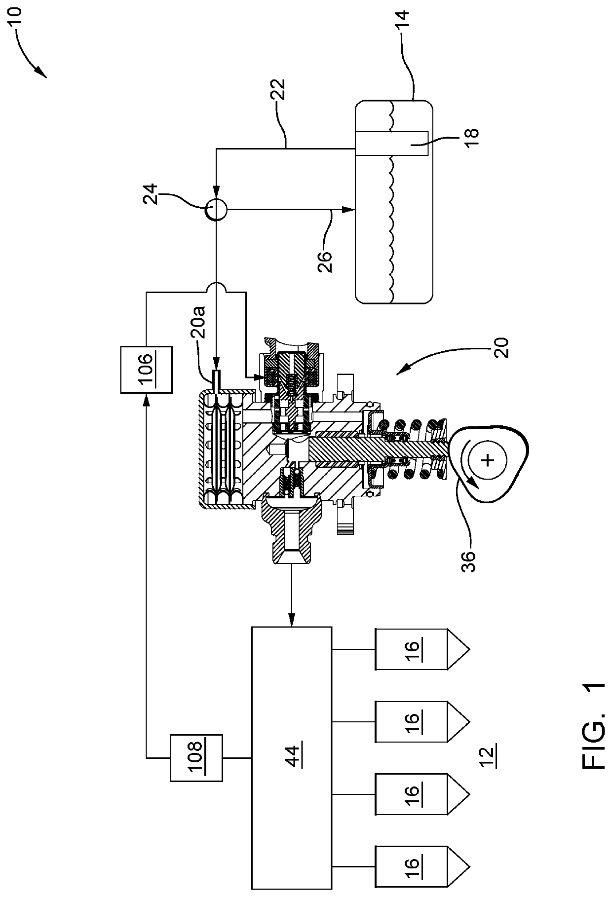 Fuel pump with inlet valve assembly