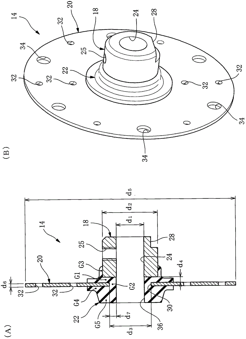 Vibration-isolating hub for air blower
