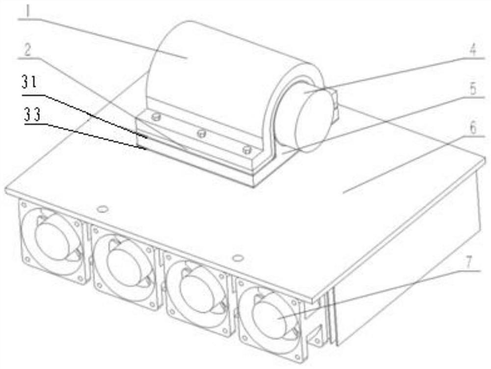 A power amplifier module cooling device and radar