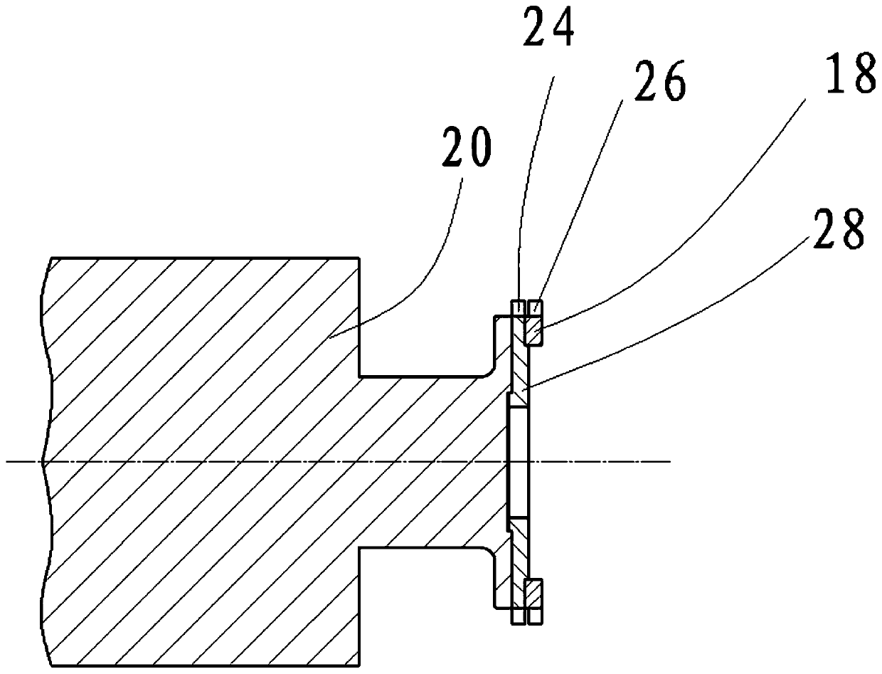 Intermittent forward and reverse barring gear driven by hydraulic cylinder