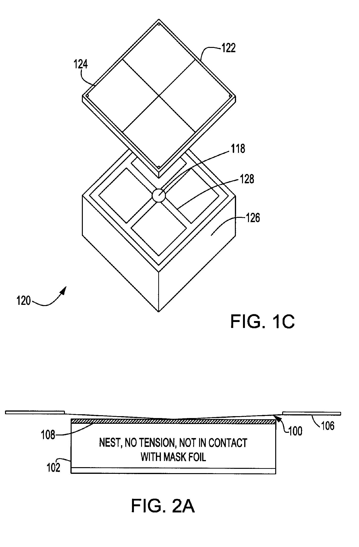 Screening nest, method of screening wiring layers in a multi-layer ceramic and cleaning the screening mask and mask cleaning station