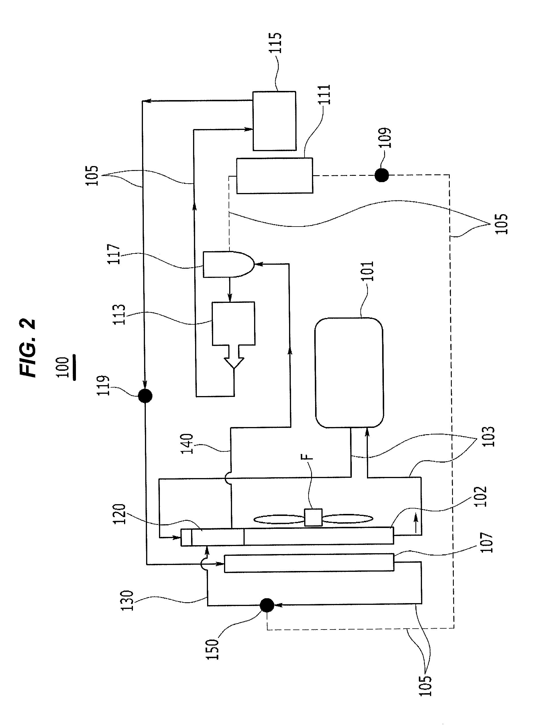 Heat pump system for vehicle