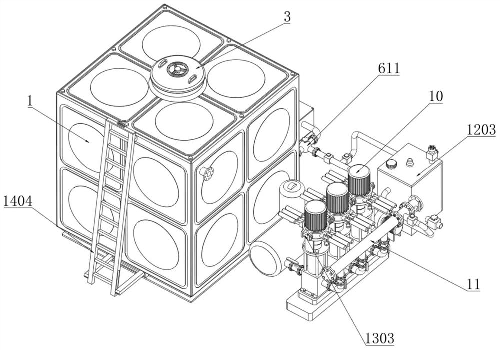 Novel smart water service water supply system