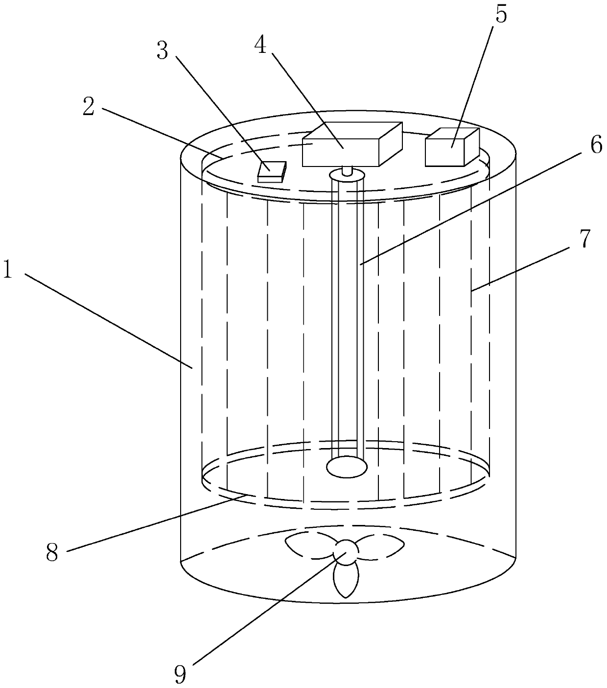 A solar cell light attenuation machine