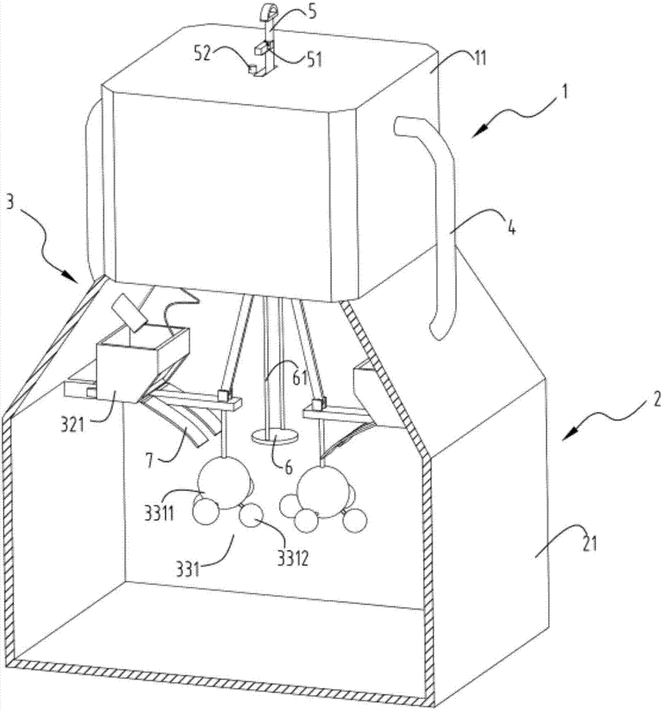 A feeding device with secondary feeding function