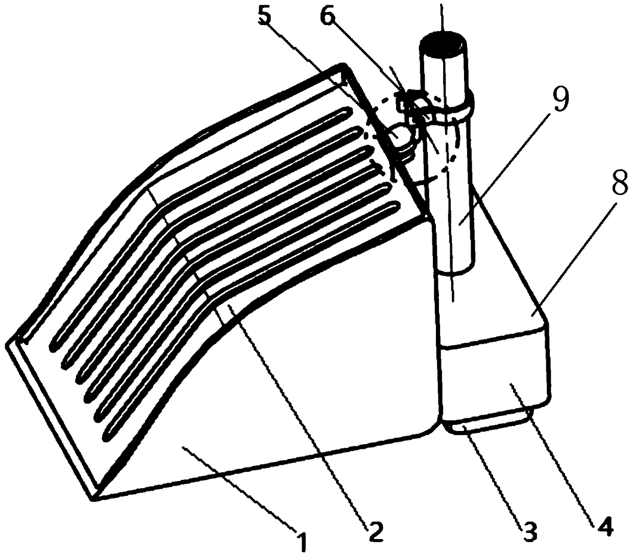 Automatic clamshell dustpan