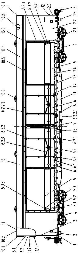 A kind of boxcar with movable side wall for fast transportation with large volume