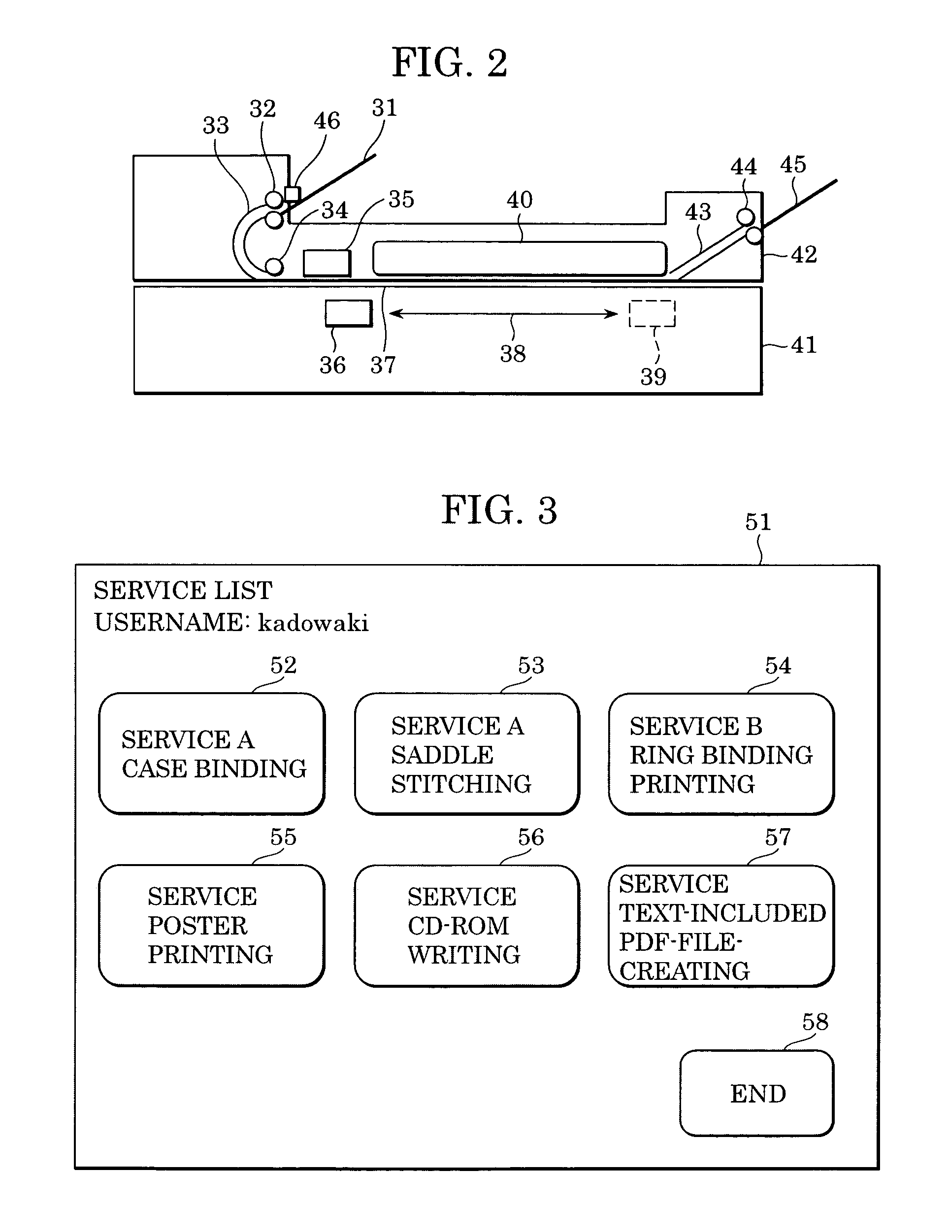 Printing service ordering system and ordering method