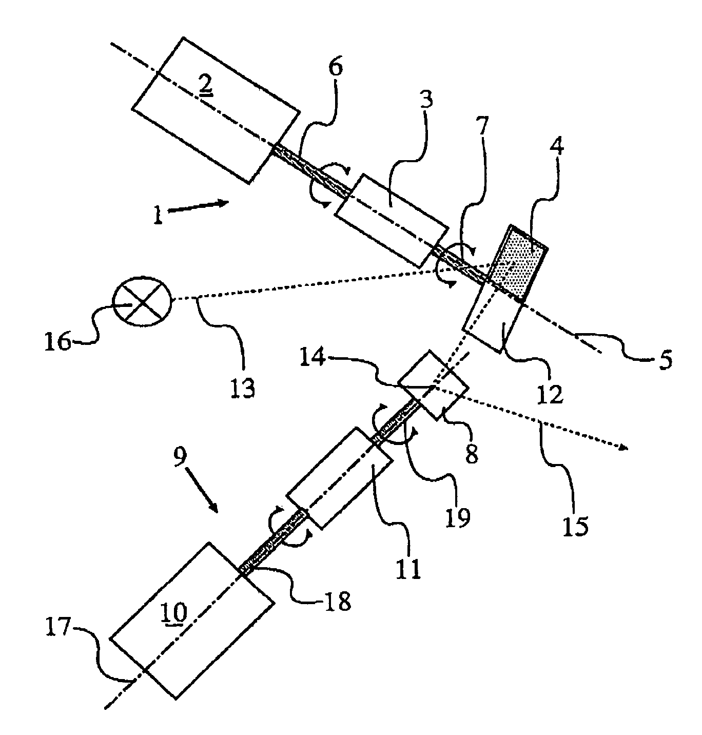 Apparatus for beam deflection